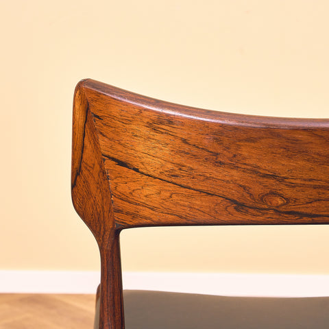 Danish dining chairs in Santos rosewood by Bernard Peterson and Son