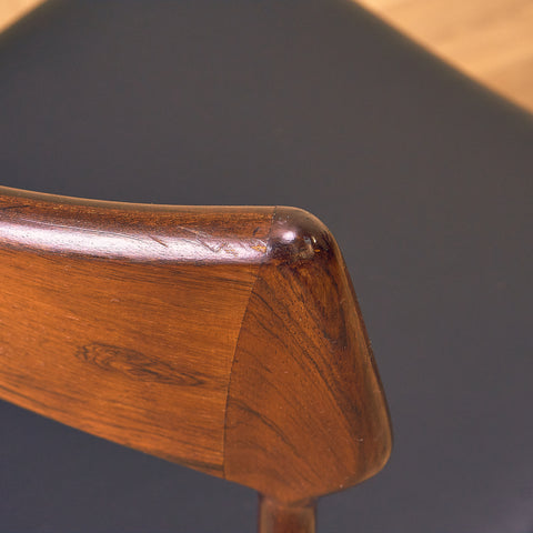 Danish dining chairs in Santos rosewood by Bernard Peterson and Son