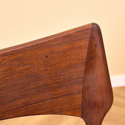 Danish dining chairs in Santos rosewood by Bernard Peterson and Son