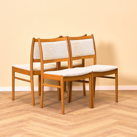 Swedish dining chairs in oak