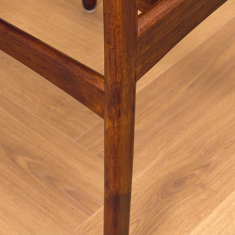Danish dining chairs in solid walnut by Erik Buch
