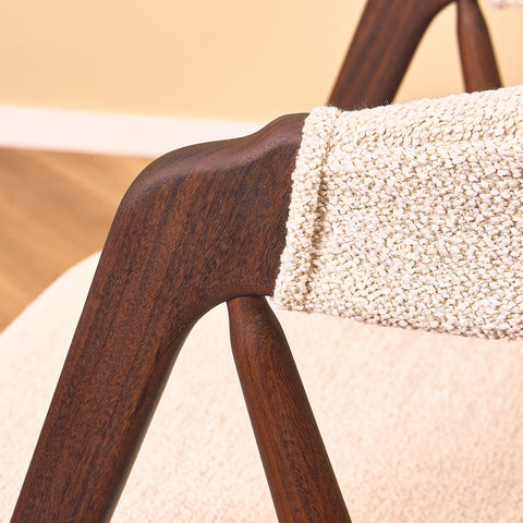 Danish dining chairs in walnut by Th. Harlev for Farstrup