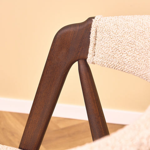 Danish dining chairs in walnut by Th. Harlev for Farstrup