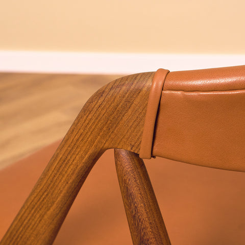 Danish dining chairs in walnut by Kai Kristiansen for Schou Andersen, model 31