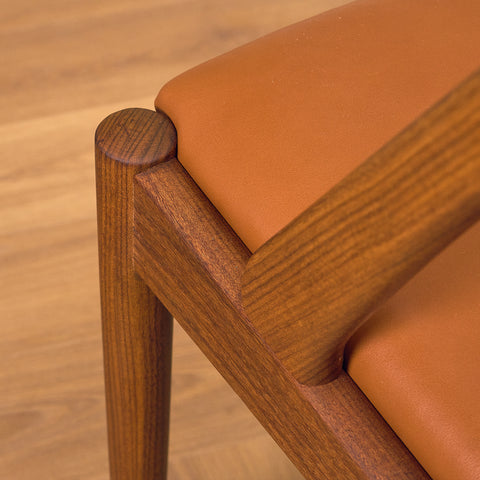 Danish dining chairs in walnut by Kai Kristiansen for Schou Andersen, model 31