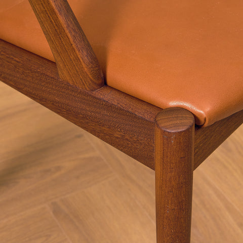 Danish dining chairs in walnut by Kai Kristiansen for Schou Andersen, model 31