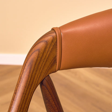 Danish dining chairs in walnut by Kai Kristiansen for Schou Andersen, model 31