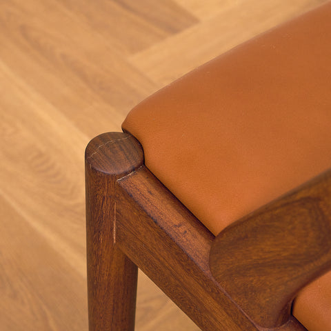 Danish dining chairs in walnut by Kai Kristiansen for Schou Andersen, model 31