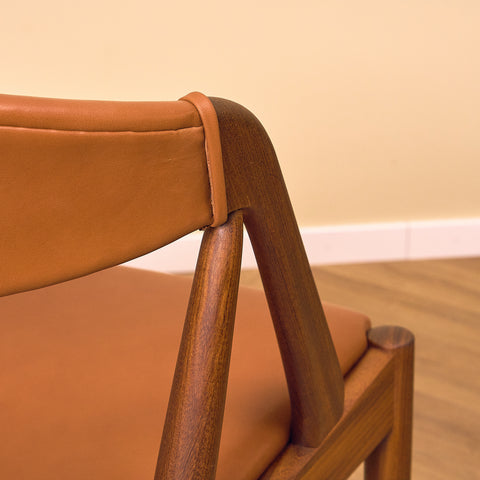 Danish dining chairs in walnut by Kai Kristiansen for Schou Andersen, model 31