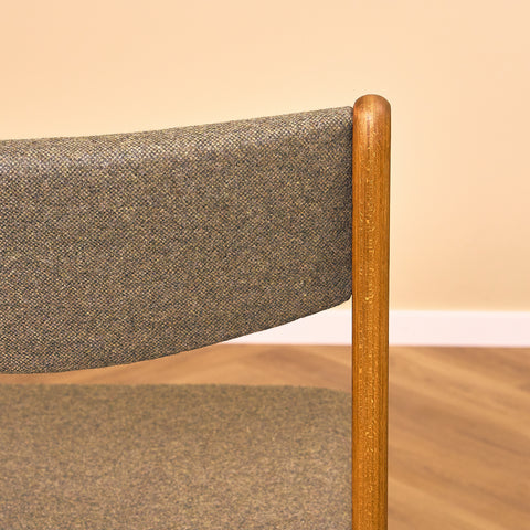 Danish set of 8 dining chairs in teak by Erik Buch for Nova Stolefabrik