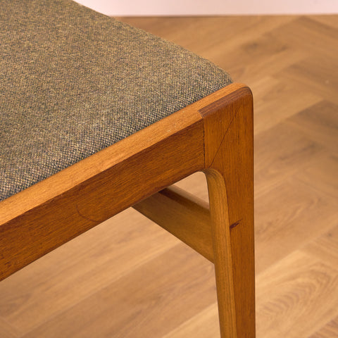 Danish set of 8 dining chairs in teak by Erik Buch for Nova Stolefabrik