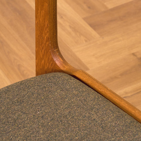 Danish set of 8 dining chairs in teak by Erik Buch for Nova Stolefabrik