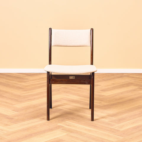 Danish dining chairs in teak and beech by Findahl
