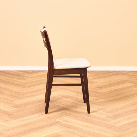 Danish dining chairs in teak and beech by Findahl