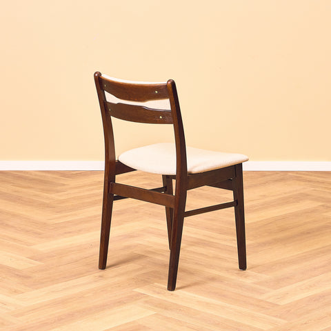 Danish dining chairs in teak and beech by Findahl