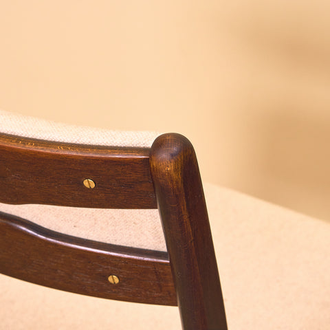 Danish dining chairs in teak and beech by Findahl