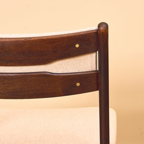 Danish dining chairs in teak and beech by Findahl