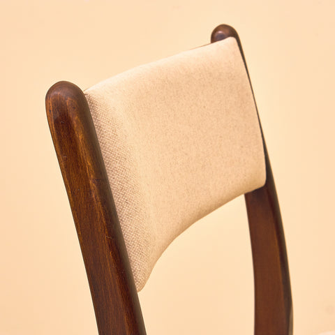 Danish dining chairs in teak and beech by Findahl