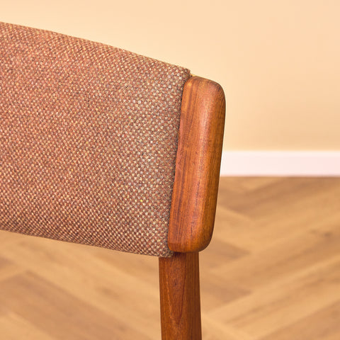 Danish dining chairs in teak, model 'Stol nr4', by Thorsø Stole- och Møbelfabrik
