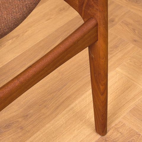 Danish dining chairs in teak, model 'Stol nr4', by Thorsø Stole- och Møbelfabrik