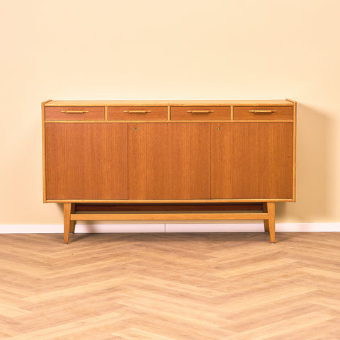 Swedish sideboard in teak and oak by AB Ajfa Möbelfabrik in Tibro