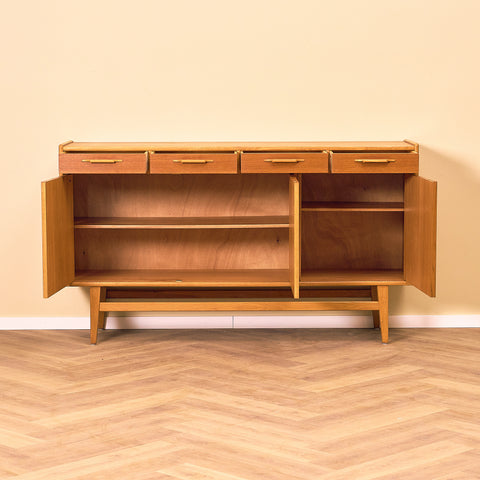 Swedish sideboard in teak and oak by AB Ajfa Möbelfabrik in Tibro