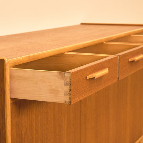 Swedish sideboard in teak and oak by AB Ajfa Möbelfabrik in Tibro