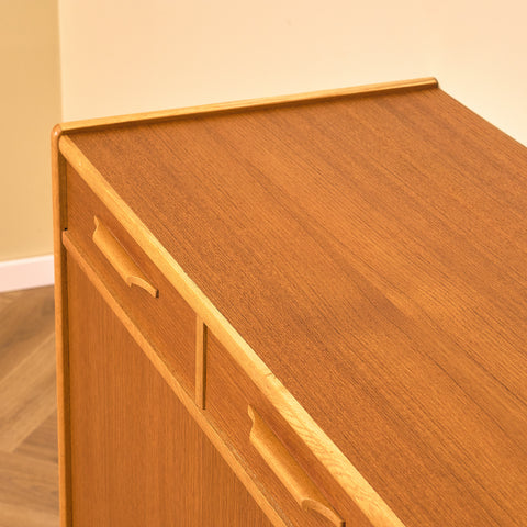 Swedish sideboard in teak and oak by AB Ajfa Möbelfabrik in Tibro