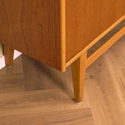 Swedish sideboard in teak and oak by AB Ajfa Möbelfabrik in Tibro