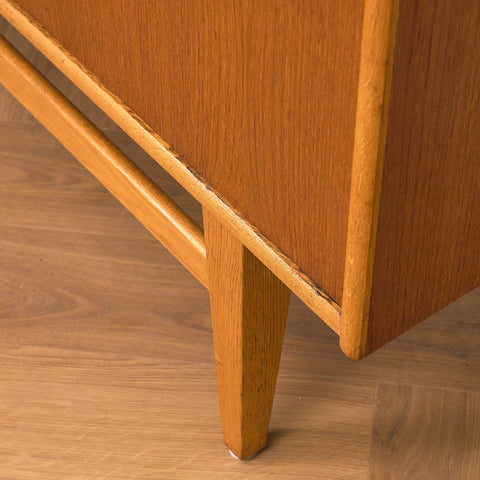 Swedish sideboard in teak and oak by AB Ajfa Möbelfabrik in Tibro