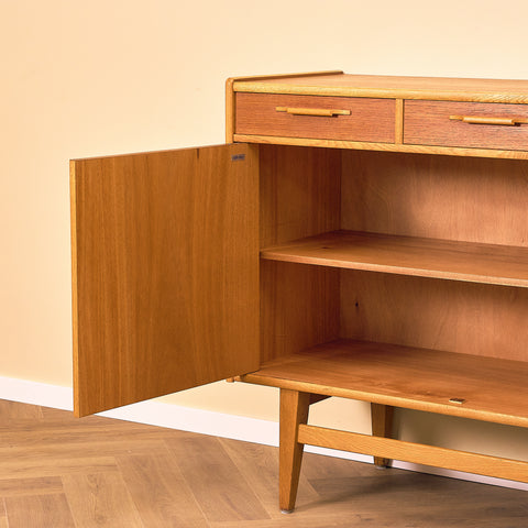 Swedish sideboard in teak and oak by AB Ajfa Möbelfabrik in Tibro