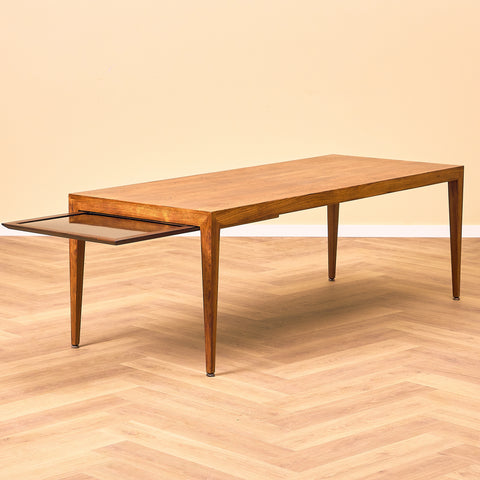 Danish coffee table in Santos rosewood by Severin Hansen for Haslev Møbelfabrik