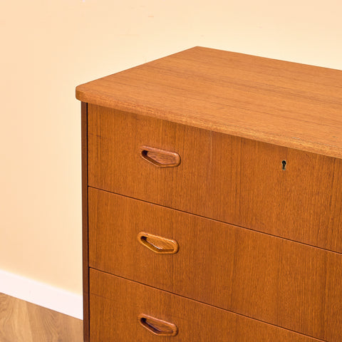 Swedish chest of drawers in teak