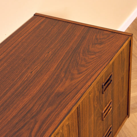Danish chest of drawers in Santos rosewood by Niels J. Thorsø