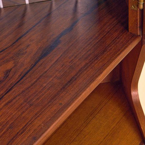 Danish corner cabinet in teak