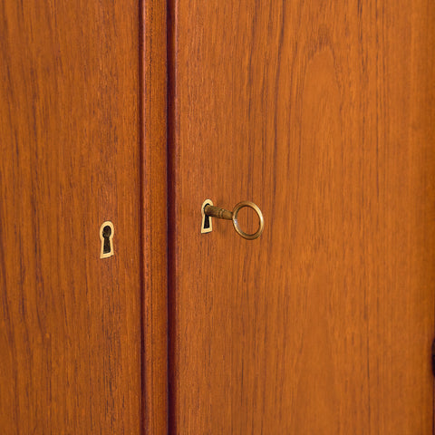 Danish corner cabinet in teak