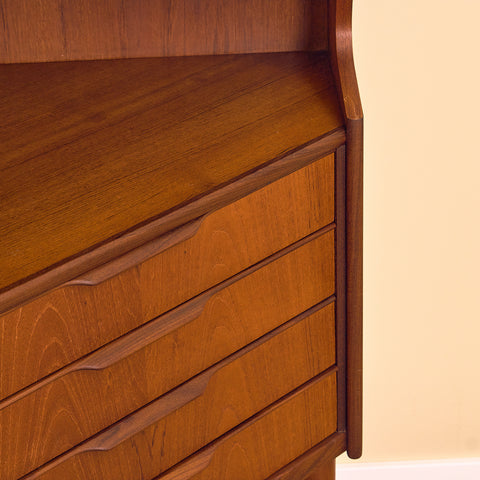 Danish corner cabinet in teak