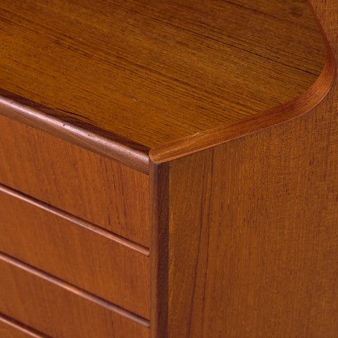 Danish corner cabinet in teak