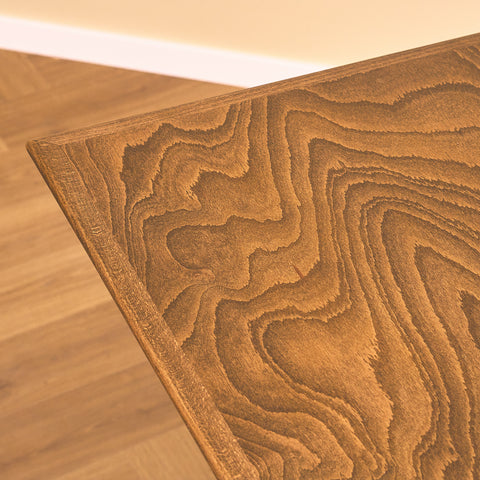 Swedish dining table in teak and beech