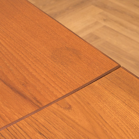 Swedish dining table in teak and oak