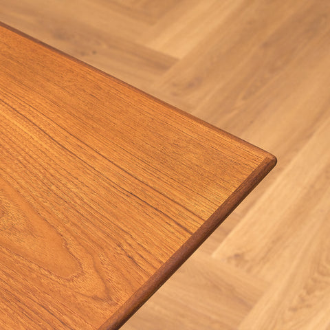 Swedish dining table in teak and oak