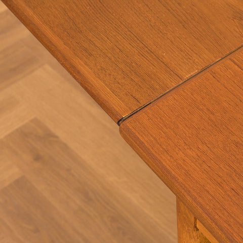 Swedish dining table in teak and oak