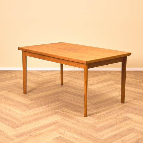 Danish dining table in teak by Henning Kjærnulf for Vejle furniture factory