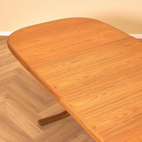 Swedish oval dining table in teak