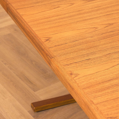 Swedish oval dining table in teak