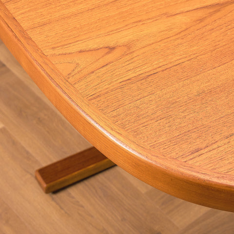 Swedish oval dining table in teak