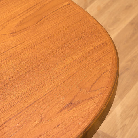 Swedish oval dining table in teak