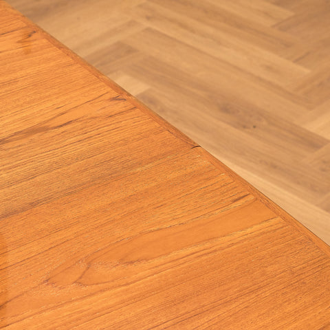 Swedish oval dining table in teak