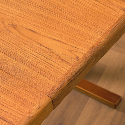 Swedish oval dining table in teak