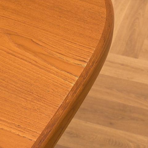 Swedish oval dining table in teak